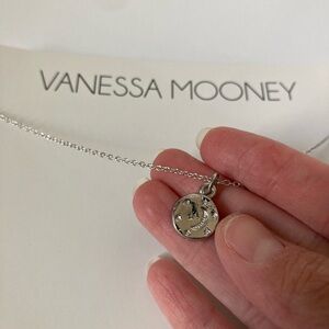 New vanessa Mooney silver coin moon stars pendant necklace